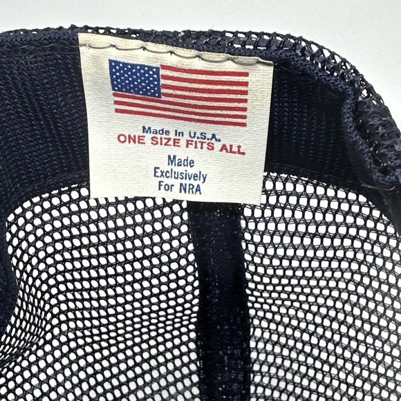 Vtg National Rifle Association Embroidered Mesh Trucker Hat Cap - Picture 6 of 6